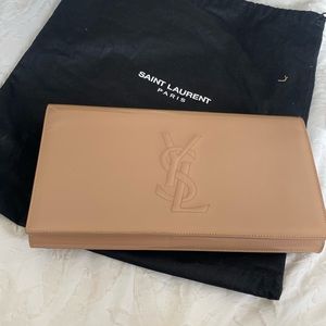 YSL Belle De Jour beige clutch
